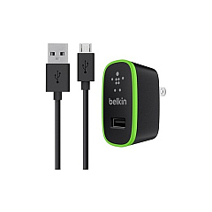 Belkin Micro Ac Chgr,2.4a,universal,w/4 Microu (F8M886TT04BLK) Belkin Micro Ac Chgr,2.4a,universal,w/4 Microu (F8M886TT04BLK)