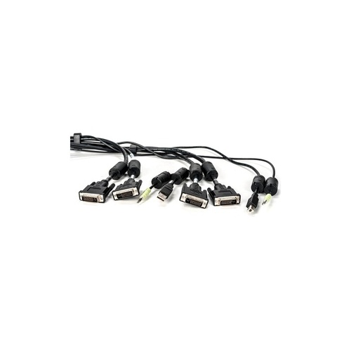 Vertiv Cable, 2-dvi-d/1-usb/1-aud, 10ft (CBL0153)