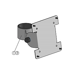 Spacepole 75/100 Vesa Plate Add-on, Black (SPV3301FX02)
