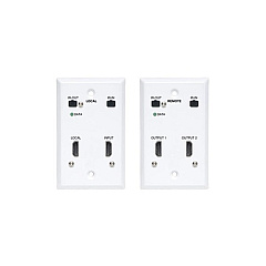 Tripp Lite Hdmi Cat6 Ext Kit Wallplate Dual Output (B127A2A1FHFH)