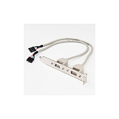 Rocstor 8in 2 Port Usb A Female Low Profile Slot (Y10A213GY1) Rocstor 8in 2 Port Usb A Female Low Profile Slot (Y10A213GY1)