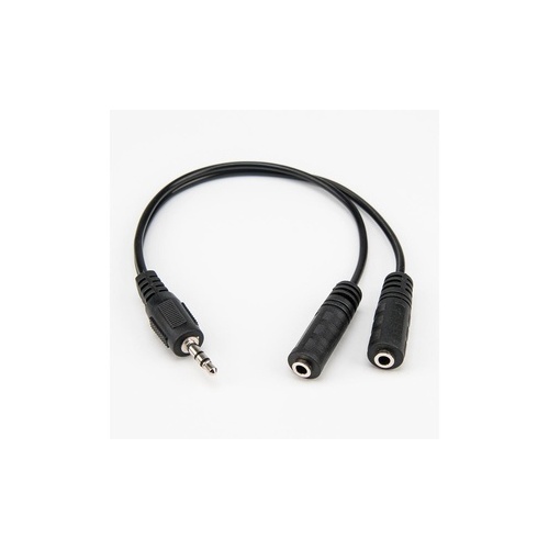 Rocstor Slim Stereo Splitter Cable - 3.5mm Male (Y10A217B1)