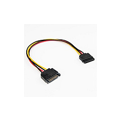 Rocstor 12in 15 Pin Sata Power Extension Cable (Y10C213B1) Rocstor 12in 15 Pin Sata Power Extension Cable (Y10C213B1)