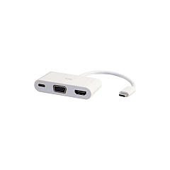 C2G Usb C To Hdmi Vga Adapter W/ Power White (26885) C2G Usb C To Hdmi Vga Adapter W/ Power White (26885)