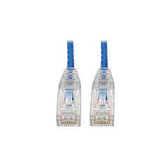 Tripp Lite Cat6 Snagless Molded Slim Utp Blue 8in (N201-S8N-BL)