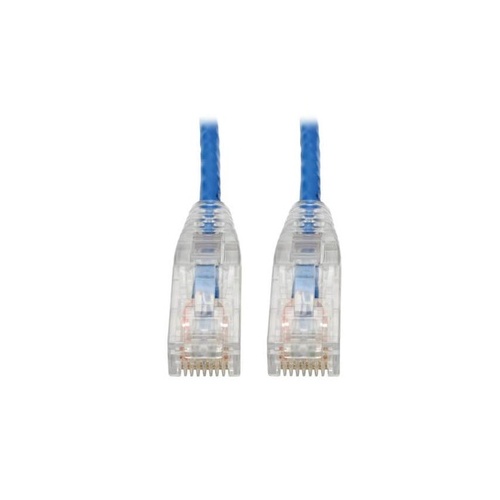 Tripp Lite Cat6 Snagless Molded Slim Utp Blue 8in (N201-S8N-BL)