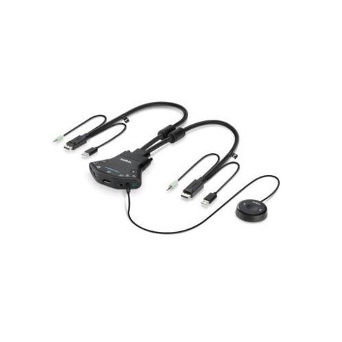 Belkin Secure Flip 2-port 1-head Dp Skvm W/aud (F1DN102FLP-DP-3)