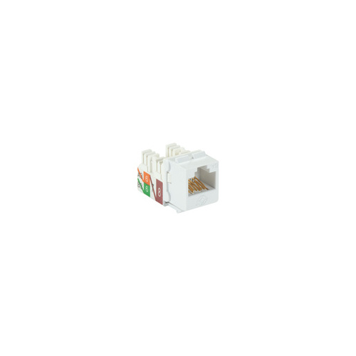 Black Box Cat6a Keystone Jack - Unshielded, Rj45, White, Gsa, Taa (C6AJA70-WH-R2)