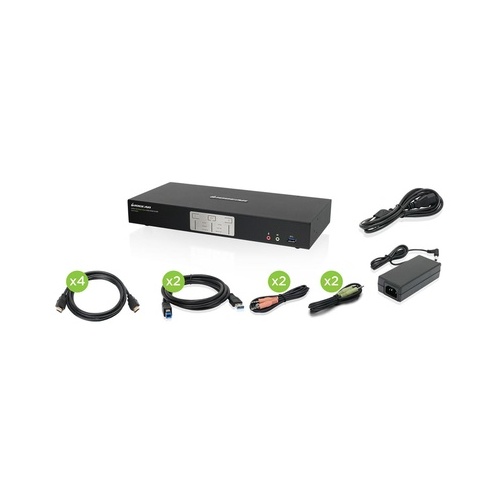 Iogear 2-port 4k Dual View Kvmp With Hdmi -taa (GCS1942H)