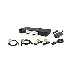 Iogear 4-port 4k Dual View Kvmp With Hdmi -taa (GCS1944H)