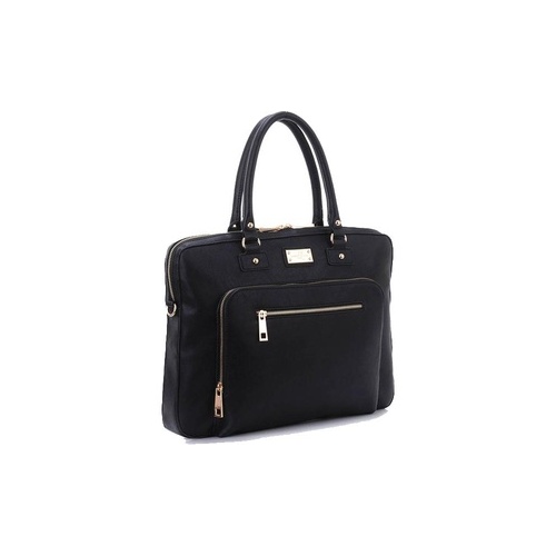 Ecoprintq London Shoulder Bag Black / Black (SLLDNBKBK14)