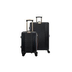 Ecoprintq St Tropez Hard Sided Luggage 2 Piece Set (SLSTPHLBK2P)