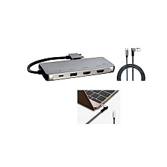 Snapt Vp6960 Usb-c Mini Dock Dual 4k Hdmi With Magtech Power Cable (VP6960CAB)