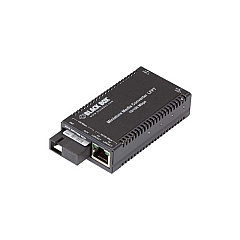 Black Box Fast Ethernet Media Converter 10/100-mbps Copper To 100-mbps Simplex Singlemode Fiber,1310/1550nm,20km,sc,gsa,taa (LHC028A-R4)