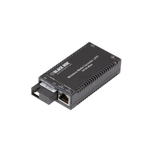 Black Box Fast Ethernet Media Converter 10/100-mbps Copper To 100-mbps Simplex Singlemode Fiber,1310/1550nm,20km,sc,gsa,taa (LHC028A-R4)