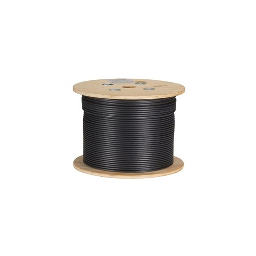 Black Box Cat6a 650-mhz Stranded Ethernet Bulk Cable - Shielded (s/ftp), Cm Pvc, Poe, Black, 1000-ft. (304.8-m) Spool, Gsa, Taa (C6ABC50S-STR-BK-1000)
