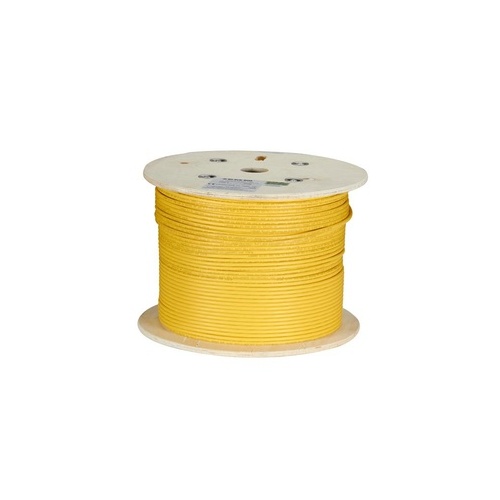 Black Box Cat6a 650-mhz Stranded Ethernet Bulk Cable - Shielded (s/ftp), Cm Pvc, Poe, Yellow, 1000-ft. (304.8-m) Spool, Gsa, Taa (C6ABC50S-STR-YL-1000)