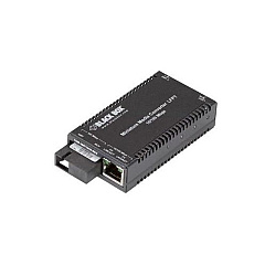 Black Box Fast Ethernet Media Converter 10/100-mbps Copper To 100-mbps Simplex Singlemode Fiber,1550/1310nm,20km,sc,gsa,taa (LHC029A-R4)