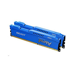 Kingston 8gb 1600mhz Ddr3 Cl10 Dimm (kit Of 2) Fury Beast Blue (KF316C10BK2/8)