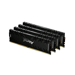 Kingston 64gb 2666mhz Ddr4 Cl13 Dimm (kit Of 4) 1gx8 Fury Renegade Black (KF426C13RB1K4/64)