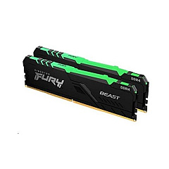 Kingston 32gb 2666mhz Ddr4 Cl16 Dimm (kit Of 2) 1gx8 Fury Beast Rgb (KF426C16BB1AK2/3)