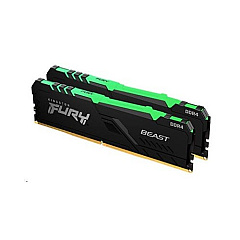 Kingston 16gb 2666mhz Ddr4 Cl16 Dimm (kit Of 2) Fury Beast Rgb (KF426C16BBAK2/16)
