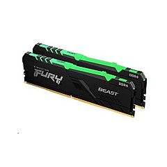 Kingston 32gb 2666mhz Ddr4 Cl16 Dimm (kit Of 2) Fury Beast Rgb (KF426C16BBAK2/32)