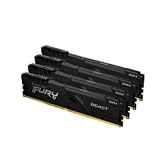 Kingston 32gb 2666mhz Ddr4 Cl16 Dimm (kit Of 4) Fury Beast Black (KF426C16BBK4/32)