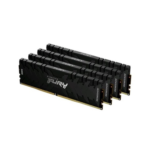 Kingston 64gb 3200mhz Ddr4 Cl16 Dimm (kit Of 4) 1gx8 Fury Renegade Black (KF432C16RB1K4/64)