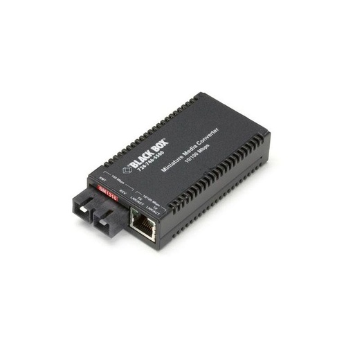 Black Box Fast Ethernet (100-mbps) Media Converter - 10/100-mbps Copper To 100-mbps Singlemode Fiber, 1310nm, 40km, Sc, Taa (LHC015A-R4)