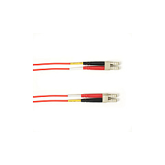 Black Box Os2 9/125 Singlemode Fiber Optic Patch Cable - Ofnp Plenum, Lc To Lc, Red, 3-m (9.8-ft.), Gsa, Taa, Non-returnable/non-cancelable (FOCMPSM-003M-LCLC-RD)