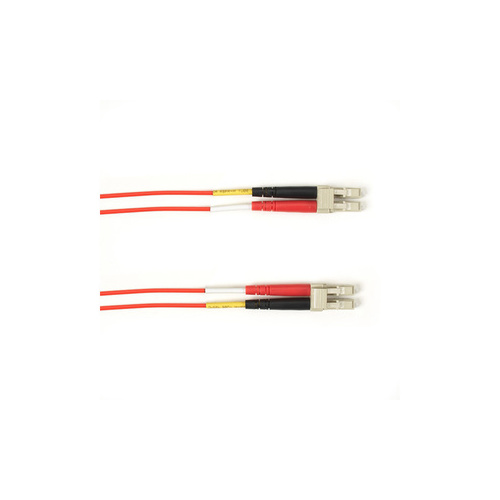 Black Box Os2 9/125 Singlemode Fiber Optic Patch Cable - Ofnp Plenum, Lc To Lc, Red, 3-m (9.8-ft.), Gsa, Taa, Non-returnable/non-cancelable (FOCMPSM-003M-LCLC-RD)