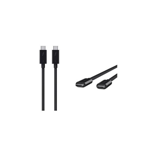 Belkin Thunderbolt 3 Cable 2.6ft / 0.8m 100w (F2CD084BT0.8MBK)
