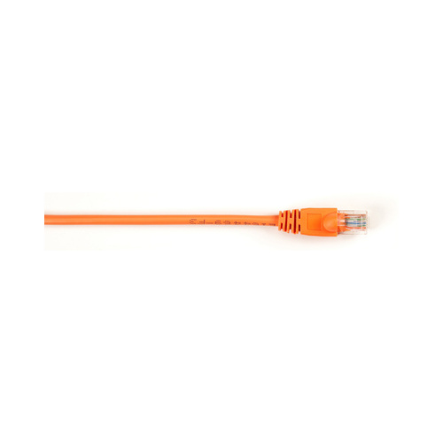 Black Box Cat6 250-mhz Molded Snagless Stranded Ethernet Patch Cable Unshielded(utp),cm Pvc(rj45 M/m),orange,15-ft.(4.6-m),5-pack (CAT6PC-015-OR-5PAK)