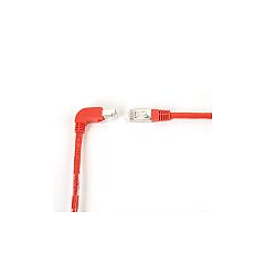 Black Box Cat6 250-mhz Molded Angled Stranded Ethernet Patch Cable - Shielded (s/ftp), Cm Pvc (rj45 M/m), Red, 15-ft. (4.6-m) (EVNSL213S-0015-90DS) Black Box Cat6 250-mhz Molded Angled Stranded Ethernet Patch Cable - Shielded (s/ftp), Cm Pvc (rj45 M/m), Red, 15-ft. (4.6-m) (EVNSL213S-0015-90DS)