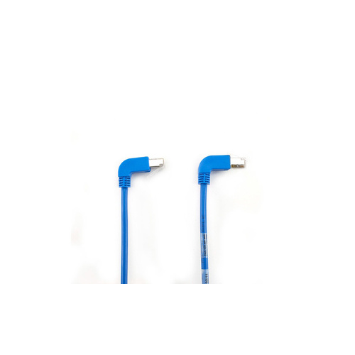 Black Box Cat5e 100-mhz Molded Angled Stranded Ethernet Patch Cable - Shielded (f/utp), Cm Pvc (rj45 M/m), Blue, 10-ft. (3.0-m) (EVNSL21ES-0010-90DU)
