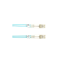 Black Box Om3 50/125 Multimode Fiber Optic Patch Cable - Ofnr Pvc, Lc To Lc, Aqua, 4-m (13.1-ft.) (FO10G-004M-LCLC) Black Box Om3 50/125 Multimode Fiber Optic Patch Cable - Ofnr Pvc, Lc To Lc, Aqua, 4-m (13.1-ft.) (FO10G-004M-LCLC)