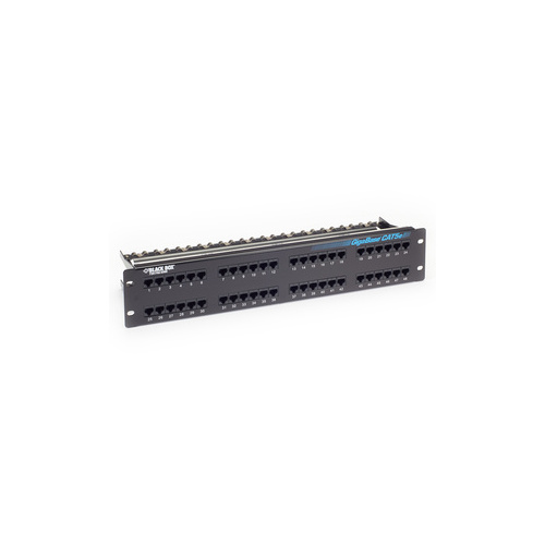 Black Box Cat5e Patch Panel - 2u, Unshielded, 48-port, Gsa, Taa (JPM906A-R6)