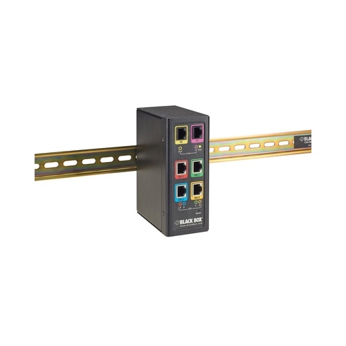 Black Box Industrial Ethernet Extender Multi-drop Unit - G-shdsl 2-wire, 15-mbps, Gsa, Taa (LB532A-M-R2)