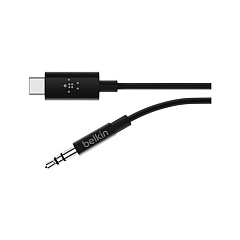 Belkin Usb-c To 3.5 Mm Audio Cable, 3 , Blk (F7U079BT03BLK) Belkin Usb-c To 3.5 Mm Audio Cable, 3 , Blk (F7U079BT03BLK)