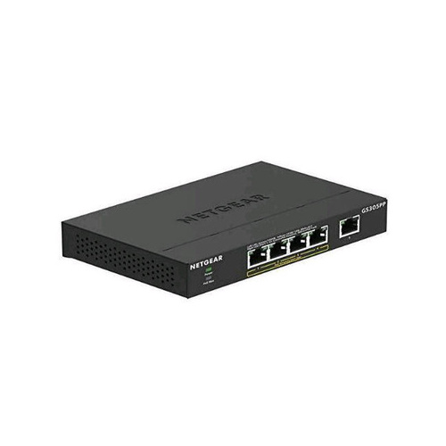 NETGEAR 5-port Gig Eth Poe+ Unmgd Switch (GS305PP-100NAS)