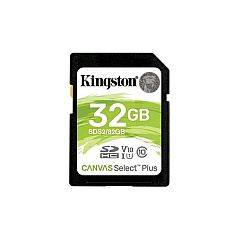 Kingston 32gb Sdhc Canvas Select Plus 100r C10 (SDS2/32GB)