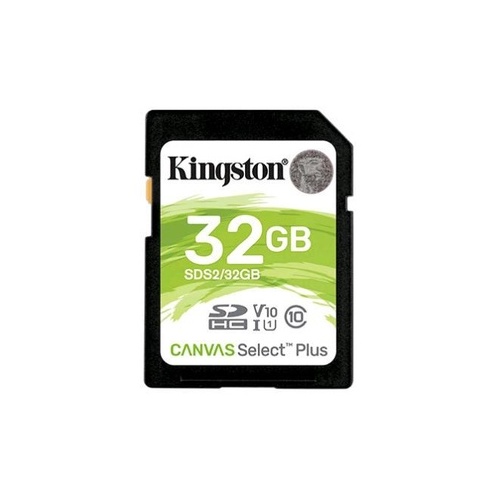 Kingston 32gb Sdhc Canvas Select Plus 100r C10 (SDS2/32GB)