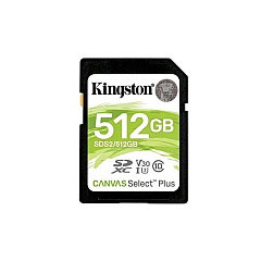 Kingston 512gb Sdxc Canvas Select Plus 100r C10 (SDS2/512GB)