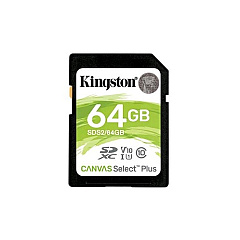 Kingston 64gb Sdxc Canvas Select Plus 100r C10 (SDS2/64GB)