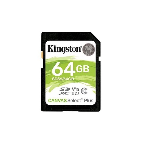 Kingston 64gb Sdxc Canvas Select Plus 100r C10 (SDS2/64GB)