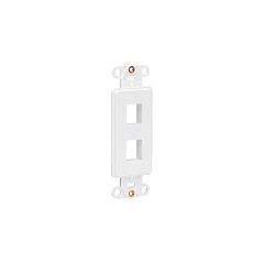 Tripp Lite Center Plate Insert Vertical 2-port (N042D-002V-WH)