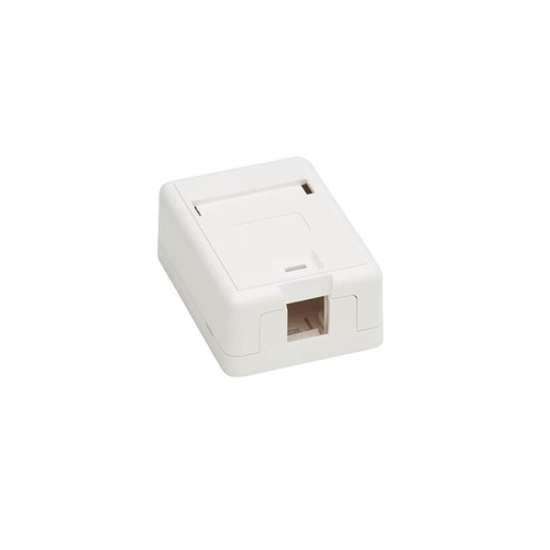 Tripp Lite Surface-mount Box Keystone Jack 1-port (N082-001-WH)