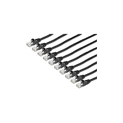 StarTech Cat6 Ethernet Cable Black 10 Pack 15ft (N6PATCH15BK10PK)