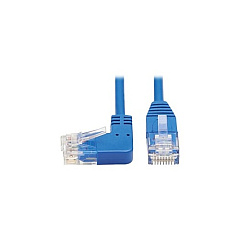 Tripp Lite Cat6 Cable Left Angle Slim M/m Blue 3ft (N204S03BLLA)